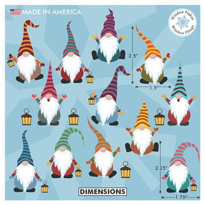 12 x Gnomes Laptop Stickers Set - Cute Gnome Sticker Decal for Laptop - Computer Laptop Decals Aesthetic - Skateboard, Journal and Water Bottle Stickers - style: Small Gnomes Stickers (Set of 12)