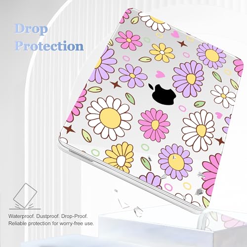 Tuiklol for MacBook Neo 13 Inch Case 2026 A3404 A18 Pro, Printed PC Shockproof Slim Hard Shell Case with MacBook Neo Laptop Cover, Flower - color: Flower