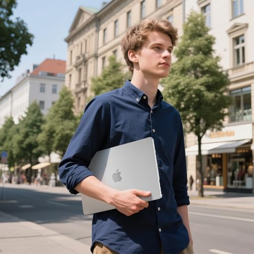 BlueSwan Matte Case for MacBook Air 15 inch M5 M4 M3 M2 Chip 2026-2023 | 100% Color Match, Anti Fingerprint & Scratch, Grippy Finish, Protective Hard Shell, Ultra Thin, Easy Snap-On - color: Matte Clear