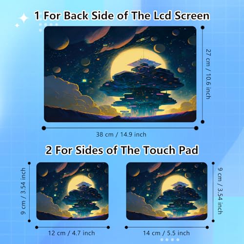Universal Laptop Skin Sticker Decal for 11.6”12" 13" 13.3" 14" 15" 15.4" 15.6" Reusable Waterproof Scratch-Scratch Resistant Protective Vinyl Laptop Notebook Skin Stickers - City - color: City