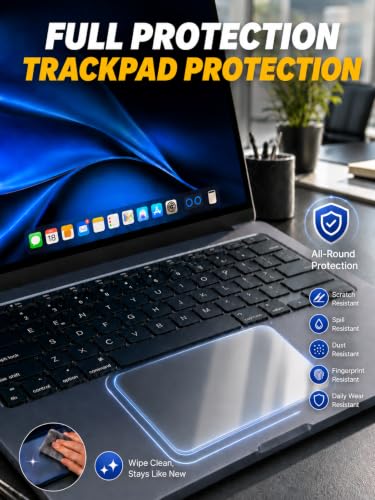 Orzero (3 Pack) Trackpad Protector Cover Compatible with MacBook Neo 13 inch, Clear Anti-Scratch Touch Pad Accessories Skin, Bubble-Free Removable No Residue