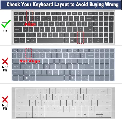 Keyboard Cover for 16" Dell Pro 16/Pro 16 Plus/Pro Max 16 PB16250 PB16255 PC16250 PC16255 MC16250 MC16255 & Pro Max 18 Plus MB1825 (NOT FIT Pro 16 Premium, Dell Pro 3/5/7 16")-OMint - color: OmbreMint