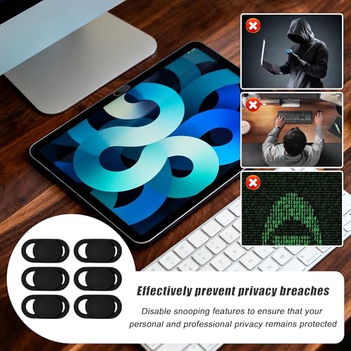 50 Pcs Webcam Cover Slide, Ultra-Thin Cell Phone Camera Cover | 0.023 Inch, Universal Durable, For Laptop, Smartphone, Computer, Protect Your Privacy and Security