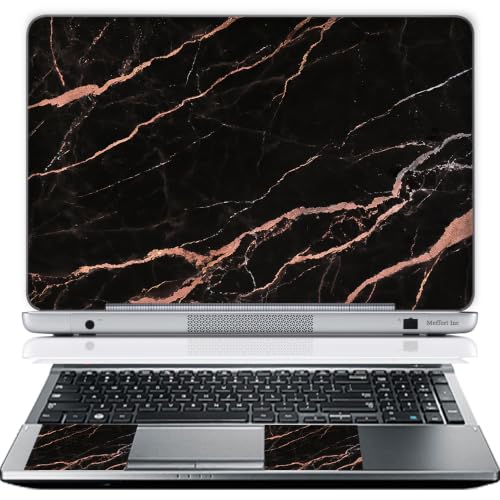 13 13.3 Inch Laptop Skin Sticker Cover Premium Sticker Cover Art Decal Decorative (Included 2 Wrist Pad Skins) - Dark Marble - color: 3722, size: 13 Inch