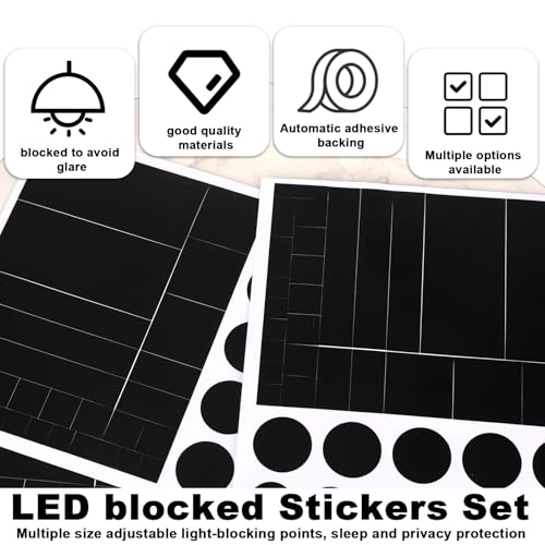 6pcs Blocked Vinyl Webcam Covers Slide, Laptop Smartphone Smart TV Light Multiple Sizes Restickable Blackout Stickers Label Decal Blocking Webcam Camera
