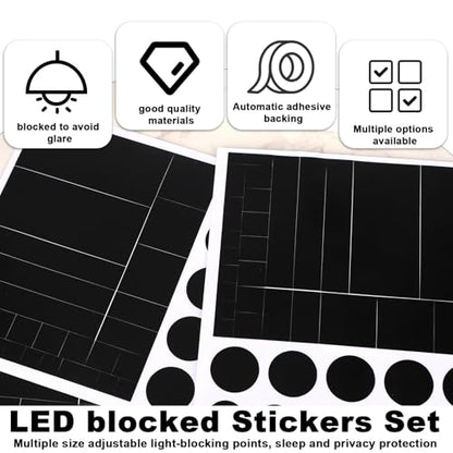 6pcs Blocked Vinyl Webcam Covers Slide, Laptop Smartphone Smart TV Light Multiple Sizes Restickable Blackout Stickers Label Decal Blocking Webcam Camera