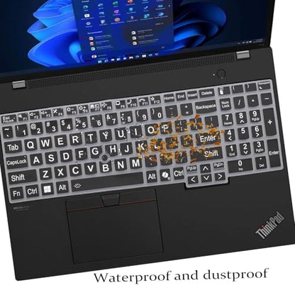 Keyboard Cover for Lenovo ThinkPad E16 L16 P16 P16v (Gen 2/Gen 1) / T16 P16s (Gen 3/Gen 2/Gen 1) 16 inch, Thinkpad L15 Gen 4/3 15.6 inch (Not Fit Thinkpad Z16,L15 Gen 2/1)-DZF - color: DZF