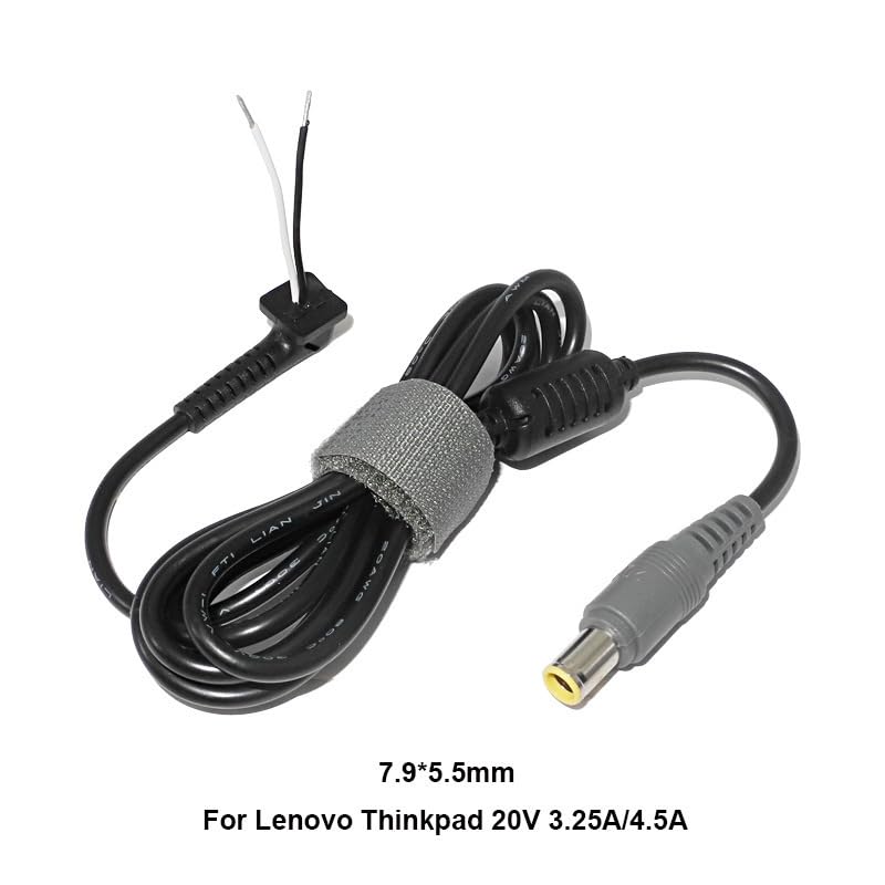 7.9 x 5.5mm Laptop Power Supply, DC Repair Power Cord, for Lenovo IBM | Power adapter output cable interface, compatible with Lenovo ibm power adapter plug size: 7.9mm * 5.5mm - size: 7.9-5.5mm for Lenovo