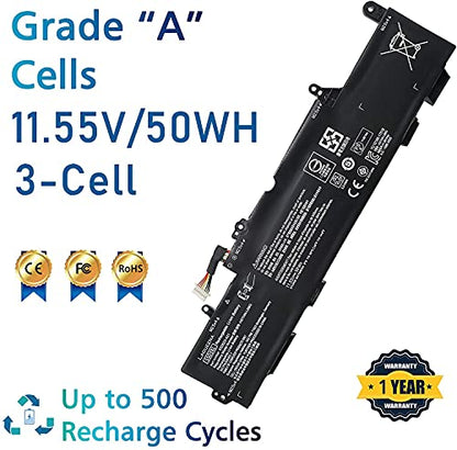 SS03XL Battery SS03XL Laptop Battery for HP EliteBook 840 745 g5 Battery 730 735 740 745 755 830 836 840 846 G5 735 745 830 840 G6 ZBOOK 14U G5 G6 Series HSN-I12C 933321-855 932823-421 11.55V 50Wh - size: SS03XL