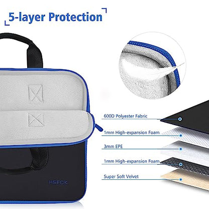 Hseok Laptop Sleeve 13.3-14 inch Case with Small Pouch, Neoprene Computer Bag Compatible with MacBook Neo/Pro 14 M5/M4/M3/M2/M1, Mac Air/Pro 13.3, XPS 14 and Most 13-14 inch Notebooks,B01K03 - color: B01k03, size: 13"-14"