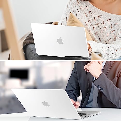 for MacBook Air 15 Inch Case M5 M4 M3 M2 (2026-2023) A3448 A3241 A3114 A2941, Protective Hard Shell Cover Compatible with Touch ID & Liquid Retina Display - Matte Clear - color: Matte Clear
