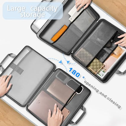 ZINZ Expandable Laptop Case 15.6 Inch Sleeve, Protective Carrying Case Compatible with MacBook Neo 16", MacBook Pro 16"/15.4", Dell XPS 16" and Most 15" 15.6" 16" Notebook，G01BK01 - color: G01bk01, size: 15-16"