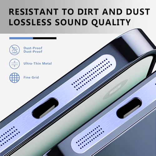 MysticHome for iPhone 17/16 Pro Accessories, 5 Pcs Cell Phone Speaker Anti-Dust Plugs, 1 Pcs USB C Dust Plug, Compatible with Speaker Dust Cover,Sky Blue - color: Sky Blue