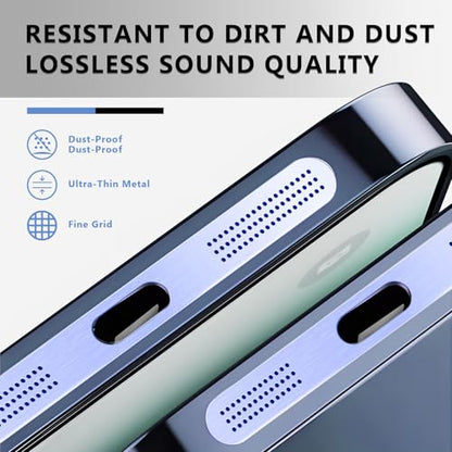 MysticHome for iPhone 17/16 Pro Accessories, 5 Pcs Cell Phone Speaker Anti-Dust Plugs, 1 Pcs USB C Dust Plug, Compatible with Speaker Dust Cover,Sky Blue - color: Sky Blue