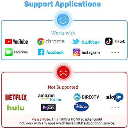 Apple MFi Certified Lightning to HDTV Digital AV Adapter 1080P HD Video Sync Screen Connector Cable with Charging Port Compatible with iPhone 14/13/12/11/ X/ 8/7/ iPad on HDTV/Projector/Monitor - style: Lightning to HDTV