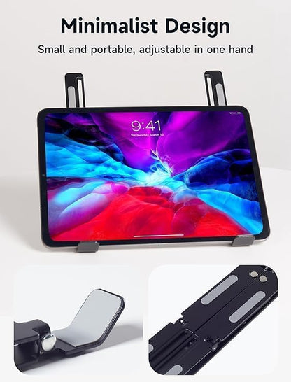 1-Piece Foldable Laptop Stand,Adjustable Ergonomic Laptop Riser,Dual Triangle Stable Structure,Portable Laptop Holder Compatible with 10-17 Inch Laptops（Black）