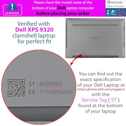 mCover Case ONLY Compatible for 2022~2023 13.4" Dell XPS 13 Plus 9320 non-2-in-1 Series Traditional Notebook Computers(NOT Fitting Other Dell Models) - Blue - color: Blue