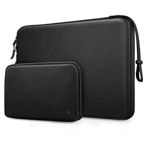 FINPAC Hard Laptop Sleeve w/Accessory Pouch for 13-in MacBook Neo Air Pro | Waterproof Laptop Carrying Case for 13-14" MacBook A18 Pro, MacBook Air / Pro, Surface Laptop, Black - color: Black, size: 13-inch MacBook Air/Pro