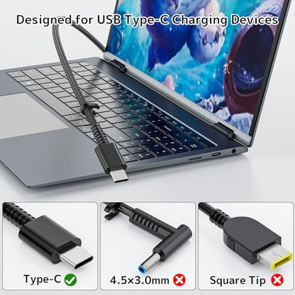 65W 45W USB-C Laptop Charger Replacement for HP Spectre x360 Envy 15 EliteBook X360 1030 G4 Pavilion ProBook ZBook Chromebook Fast Power Adapter (Type-C) | 5530 5420 5430 5520 5540 7430 7440 7340 7530 7330 7320 Chromebook 3100 9250 9360 9365 9370 9380 935