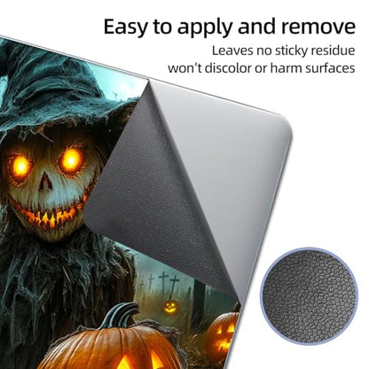 Universal Laptop Skin Sticker Decal, 12"-15.6" Aesthetic Vinyl Wrap, Halloween Scarecrow Waterproof Notebook Cover Art Protector for MacBook HP Dell Lenovo, Fits 13" 14" 15" 15.6" - color: Halloween Scarecrow