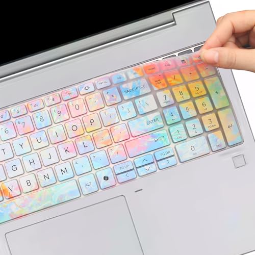 Colorful Keyboard Cover for 2026 2025 2024 HP ProBook 460 465 G11 16", HP EliteBook 660 665 G11 16"/EliteBook 460 465G11 16 inch Laptop Accessories Protective Keyboard Cover Skin US Layout - color: Dazzle
