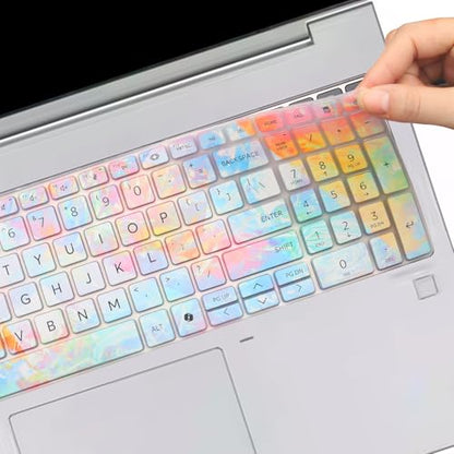 Colorful Keyboard Cover for 2026 2025 2024 HP ProBook 460 465 G11 16", HP EliteBook 660 665 G11 16"/EliteBook 460 465G11 16 inch Laptop Accessories Protective Keyboard Cover Skin US Layout - color: Dazzle