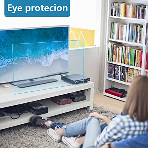 55 Inch Matte Anti-Glare TV Screen Protector, Dustproof Anti Scratch Anti Blue Light Film, Dust-Proof, Reduce Eye Fatigue Anti-Myopia,55"(1221 * 689mm)