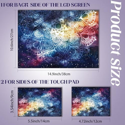 SUPERDANT Laptop Cover Mandala Gradient Starry Sky Universal Laptop Skin Fits 12 13 13.3 14 15 15.4 15.6 Inches Removable Waterproof Vinyl Sticker Personalized Notebook Protector Dark Blue - color: Dark Blue