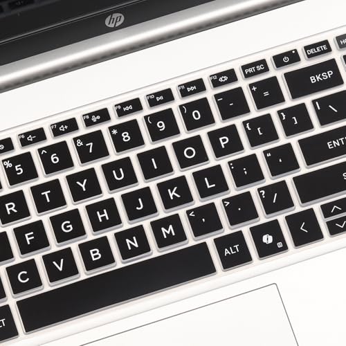 Keyboard Cover for 2026 2025 2024 HP 15.6 inch Laptop 15-fc 15-fd Series, HP 15z-fc000/fc100 15t-fd100 15t-fd000 15-fd0123dx 15-fd0127dx 15-fd0125dx 15-fc0146dx 15-fc0057wm fd0023dx fd0083wm fc0093dx - color: Black