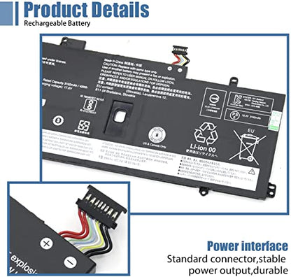 L18L4P71 L18C4P71 L18M4P72 Laptop Battery Replacement for Lenovo ThinkPad X1 Yoga 4th 5th Gen/X1 Carbon 7th 8th Gen Series 02DL004 SB10K97642 02DL005 SB10K97643 02DL006 SB10K97644 15.4V 51Wh - size: 9.72*3.68*0.24inch L18L4P71
