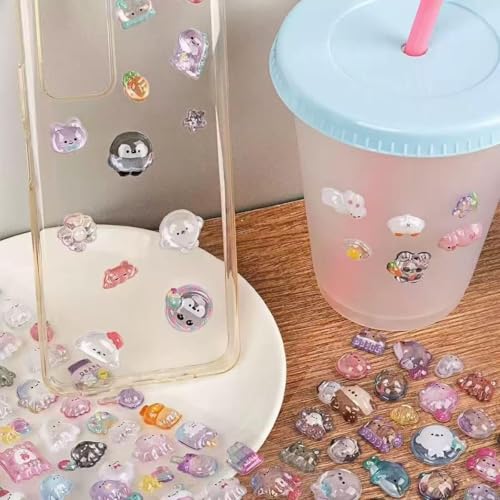 3D Puffy Stickers 8 Sheets 500+ Kawaii Stickers for Phone Case & Handbooks ﻿ - style: 8PCS Stickers