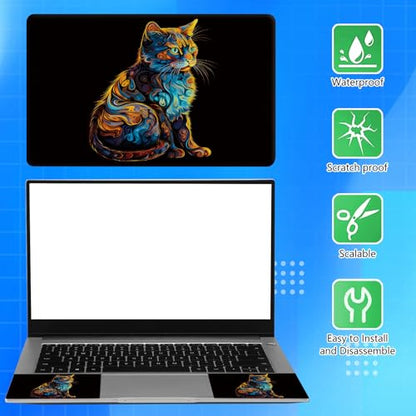 Universal Laptop Skin Sticker Decal for 11.6”12" 13" 13.3" 14" 15" 15.4" 15.6" Reusable Waterproof Scratch-Scratch Resistant Protective Vinyl Laptop Notebook Skin Stickers - Colorful Cat - color: Colorful Cat
