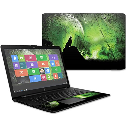 MightySkins Skin Compatible with HP 17t Laptop 17.3" (2017) - Howling Wolf | Protective, Durable, and Unique Vinyl Decal wrap Cover | Easy to Apply, Remove, and Change Styles | Made in The USA - color: Howling Wolf