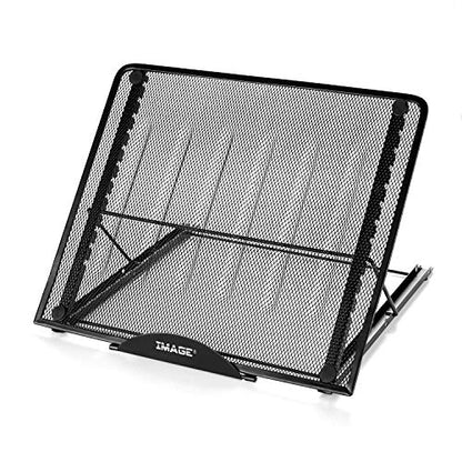 IMAGE Laptop Stand, A3 Large Version Foldable Portable Ventilated Desktop Laptop Stand Holder, Adjustable 12 Angle Points Stand, Compatible with 10" ~ 17" Notebooks, LED Light Box Pad