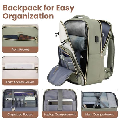 YAMTION Luggage Sets 6 Piece,Hardside 20In Suitcase with Spinner Wheels,TSA Lock,Carry On Suitcase Travel Essentials for Personal Items,Green - color: Green