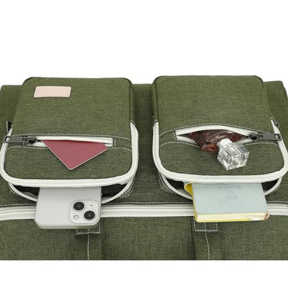 DACHEE Laptop Shoulder Bag for 15 Inch/15.6 Inch Macbook Pro - color: New Military Green