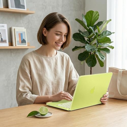 Matte Frosted Compatible with MacBook Neo 13 Inch 2026 (Model A3404 | A18 Pro Chip) | Anti-Crack & Scratch & Fingerprint | 100% Match Official Color Citrus - color: Matte Citrus Clear
