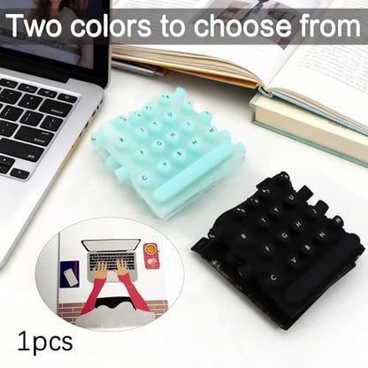 Raised Keyboard Cover for Long Nails, Heart Shaped Keyboard Protective Cover Nail Beauty Keyboard Compatible with HP EliteBook x360 G9 14" etc. (Green) - color: Green