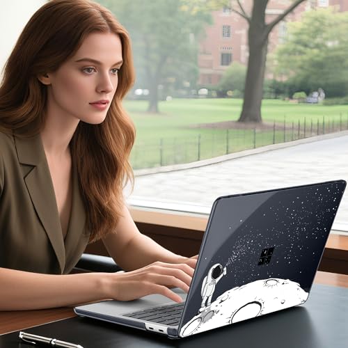 Batianda Case for Microsoft Surface Laptop 13 inch 2025 2026, Astronaut | Fits Model 2095, Artistic Patterns Ultra-Slim Lightweight Scratch-Resistant Hard Shell with Professional Protection - color: Astronaut