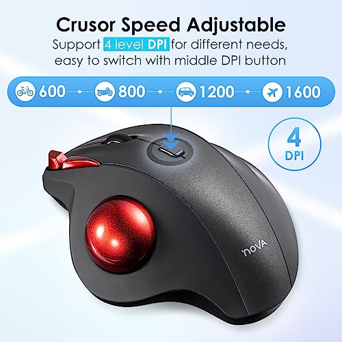 SANWA TB168 Wireless Trackball(USB-A & Type-C Receiver) + Bluetooth Numeric Keypad, Programmable Silent Buttons, 22-Key Portable Financial Accounting Numpad, Compatible with Mac, Laptop, Windows