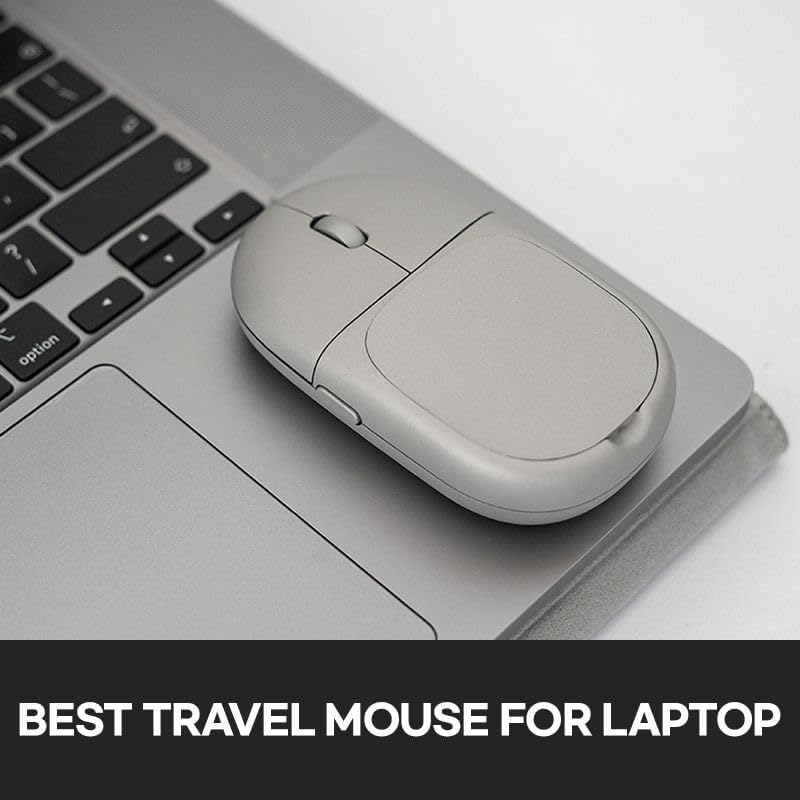 Magnito – Magnetic Wireless Bluetooth Mouse for MacBook, iPad, Laptop, Windows, Chrome OS, Linux – Compact & Portable, Slim, Lightweight, Quiet Clicks – The Best Travel Mouse (Space Gray) - color: Space Gray