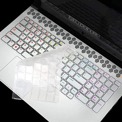 Keyboard Cover for Dell Alienware M17 R4 R3 R2 Gaming Laptop, Dell G7 17 7700 Gaming Laptop (Not fit for Dell Alienware 17 R5/Old Alienware M17/Alienware M17 R4 Cherry)-TPU