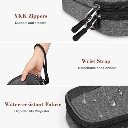 FINPAC 14-inch Hard Laptop Sleeve Case Black + Travel Electronic Bag