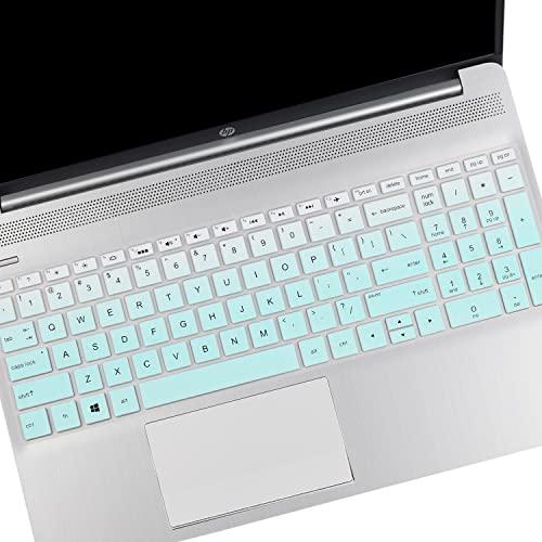 Keyboard Cover for 15.6 HP Pavilion 15-cs 15-cc 15-cs0032cl 15-cs0073cl 15-cs3153cl 15-cs3063cl 15-cs1065cl cs3672cl cs0053cl 15-cc0152od 15-cc563st 15-cc055od 15-cc183cl cc178cl,Spectre 15-eb1043dx - color: MintGreen