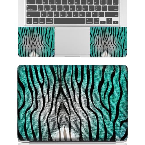 12.1 13 13.3 14 15.4 15.6 Inch Laptop Skin Decal, Laptop Skins Stickers Decals for Notebook PC, Universal Reusable Vinyl Laptop Cover Sticker, Waterproof Art Protector I Green Zebra Pattern - color: Green Zebra Pattern