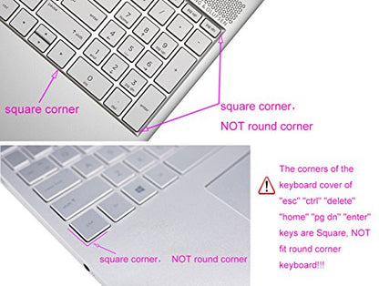Keyboard Skin Compatible for 15.6" HP Pavilion X360 15-br075nr, HP Envy x360 15m-bp/bq, HP Spectre x360 15-ch011dx, HP Pavilion 15-cb 15-cc 15-cd 15-bw 15-bs & 17.3" HP 17m-ae 17-bs Series -Pink Ombre - color: Pink Ombre