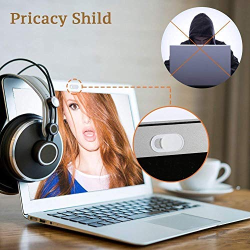 Webcam Cover Slider, Laptop Camera Cover 0.027in Ultra-Thin Fits Smartphones Tablets Macbooks Computers Desktops with Strong Adhensive, Protecting Privacy and Securtiy (6 Pack)