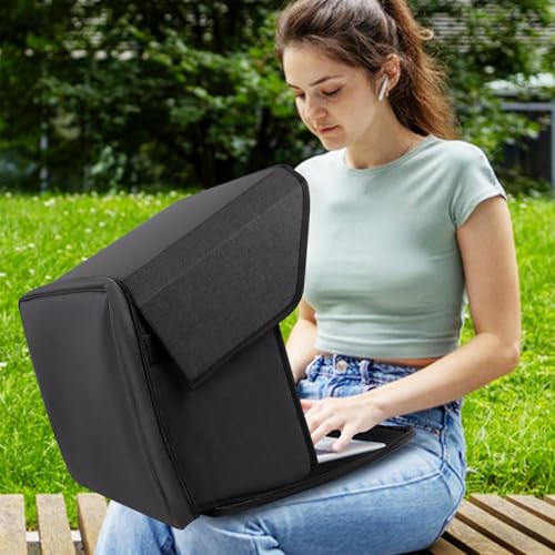 Portable Laptop Sun Shade Foldable Laptop Privacy Shield Blocks Sunlight Working Outside,Computer Anti Glare Shield Privacy Hood Case Fits for 15-16 inch(Patent Pending) - size: 15-16 inch