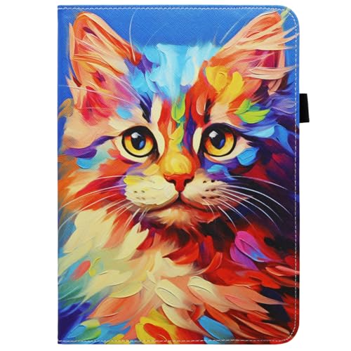 Universal 10 10.1 Inch Android Tablet Case, Dluggs 360 Degree Rotating Multi-Angle Viewing Stand Universal Case Cover for 10 10.1 and All 9.5-10.5 Inch Tablet, Cat - color: Cat