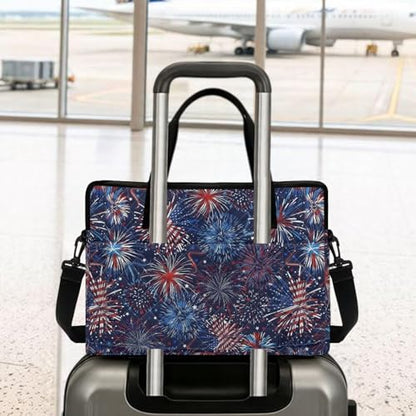 Laptop Sleeve, Laptop Cover with Adjustable Strap Computer Bag Tablet Notebook Sleeves Handbag Messenger Briefcase - color: America 250
